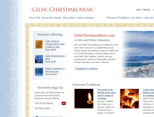 Tablet Screenshot of celticchristmasmusic.com